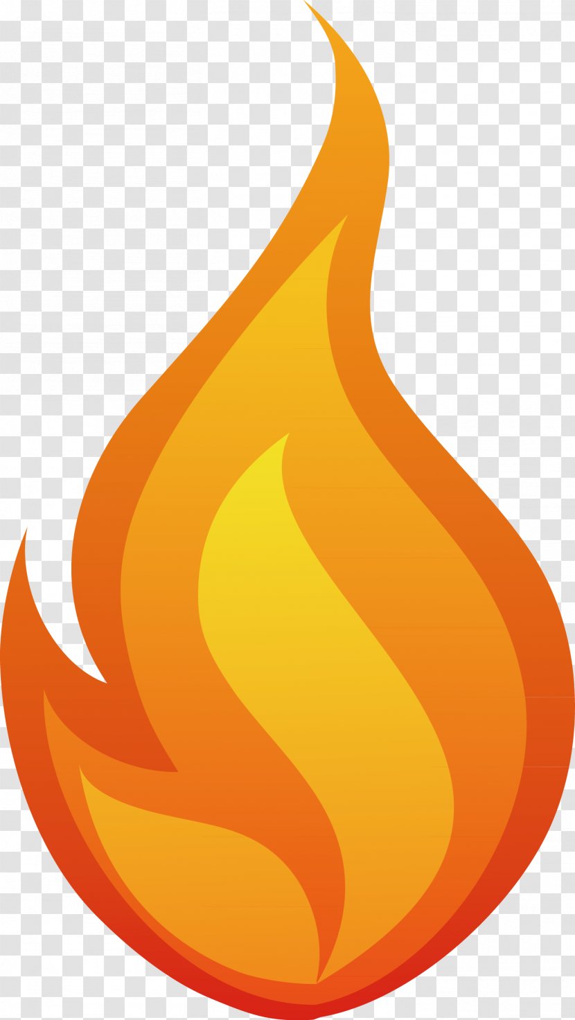 Flame Fire Clip Art - Cool - Hand Painted Vector Transparent PNG