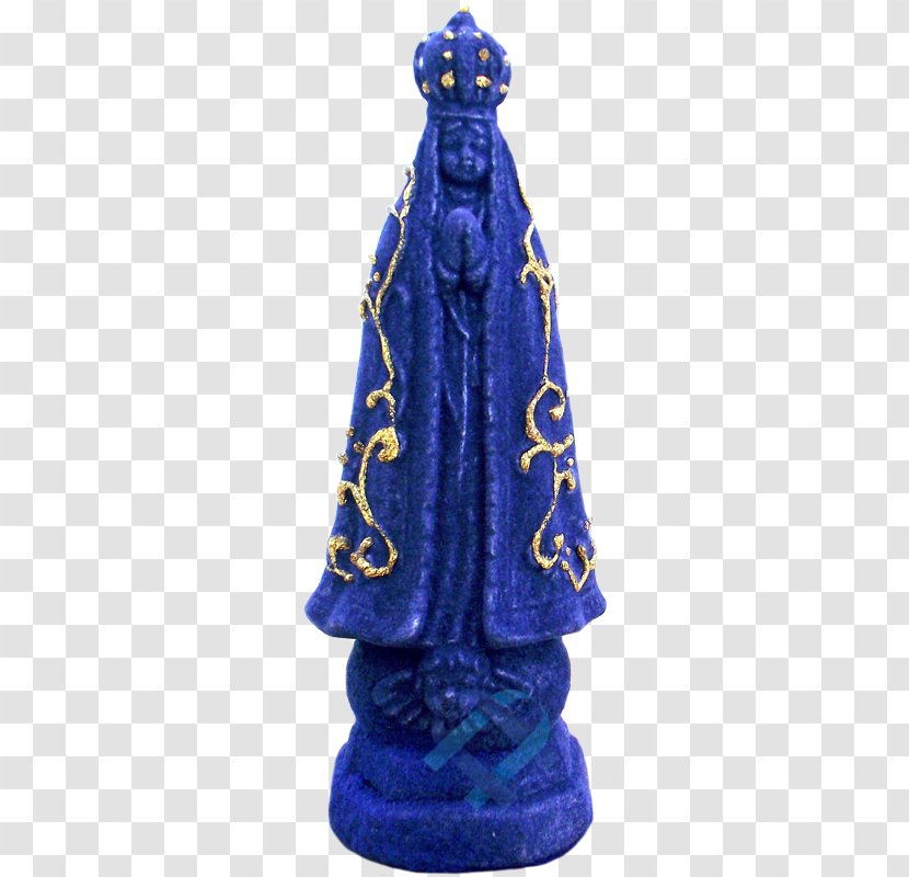 Cobalt Blue Figurine - Nossa Senhora Transparent PNG
