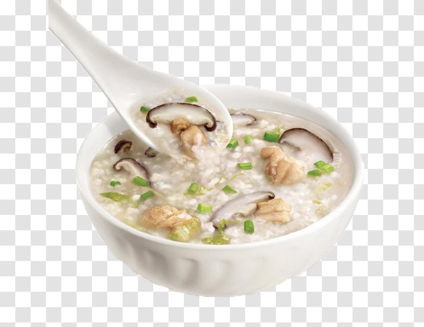 Congee KFC Porridge Breakfast Chicken Soup - Tableware - Mushroom Transparent PNG