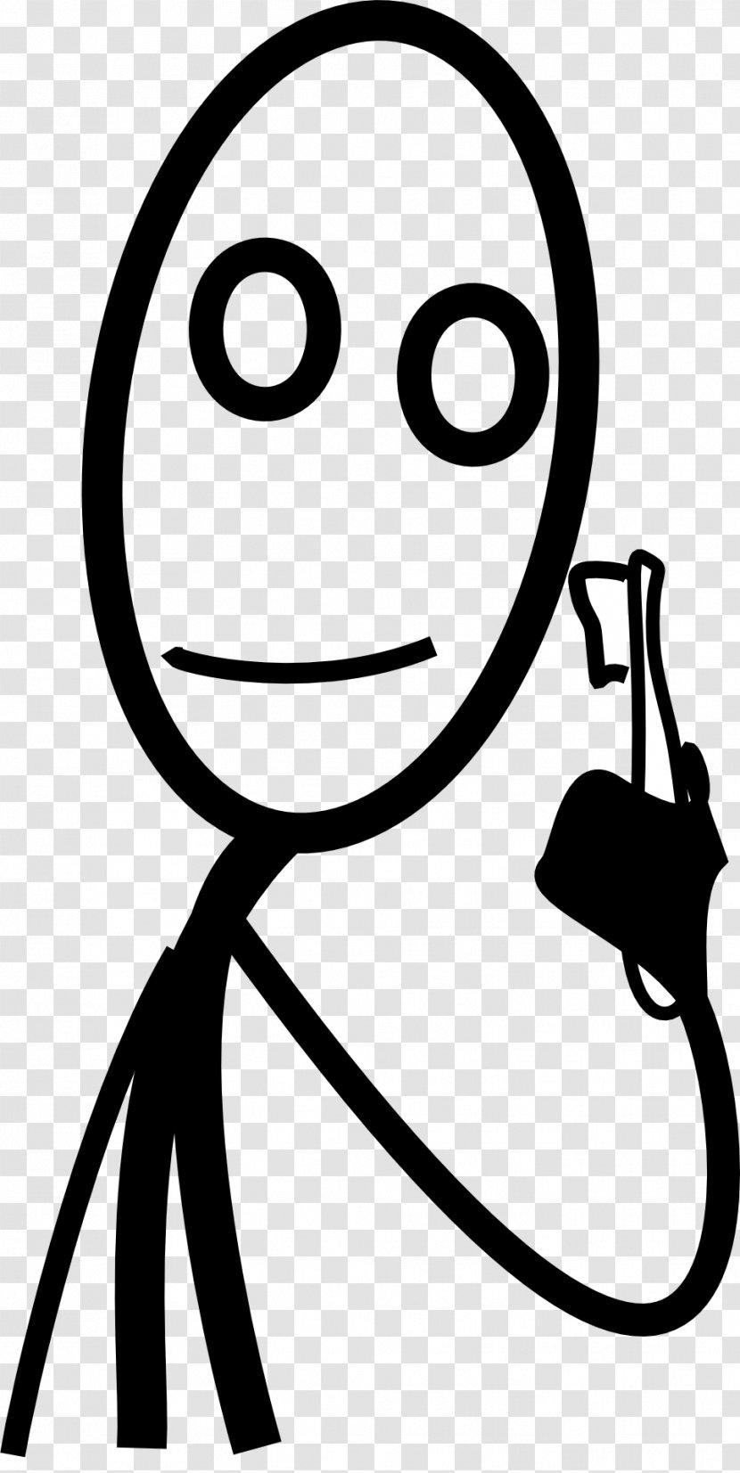 Stick Figure Tooth Brushing Toothbrush Clip Art - Facial Expression - Figures Transparent PNG