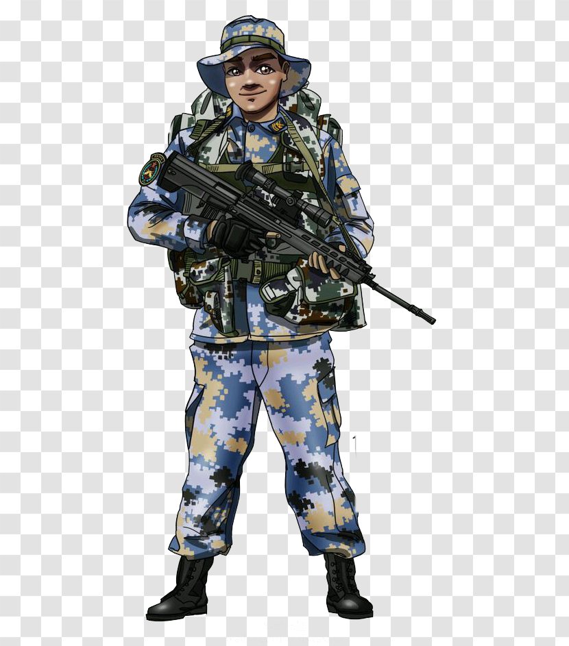 Soldier Infantry Special Forces - Troop - Backpack Creative Guns Transparent PNG