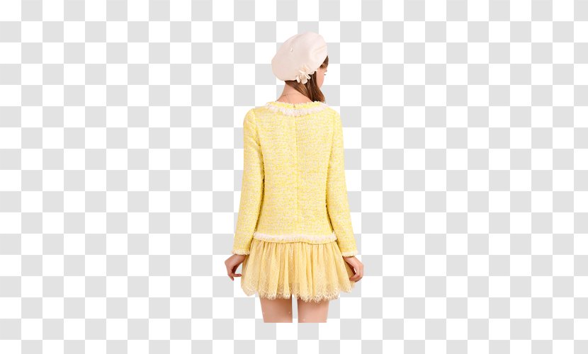 Coat Fashion - Yellow - Women Transparent PNG