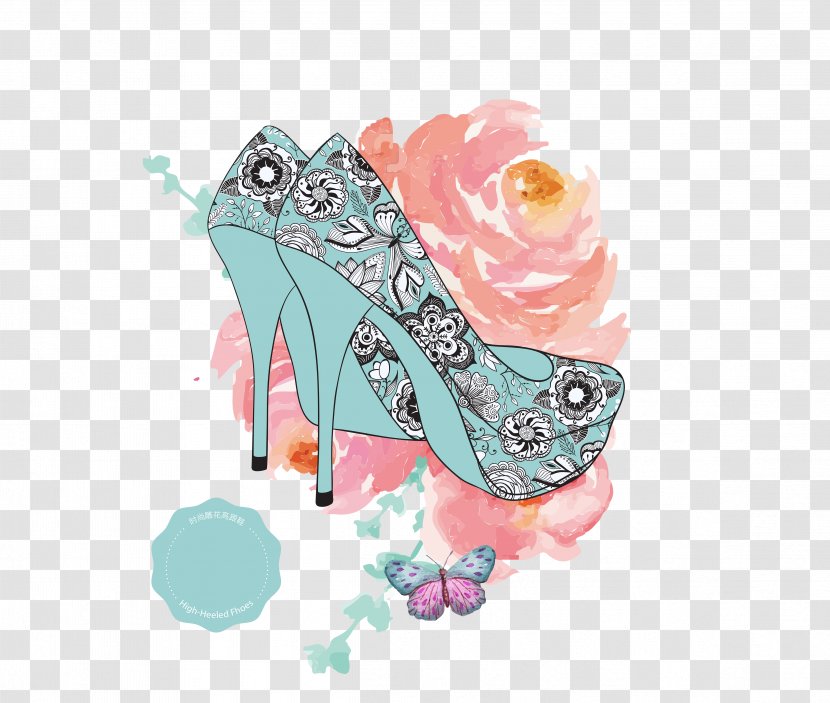 High-heeled Footwear Shoe Designer Absatz Illustration - Beautiful High Heels Transparent PNG