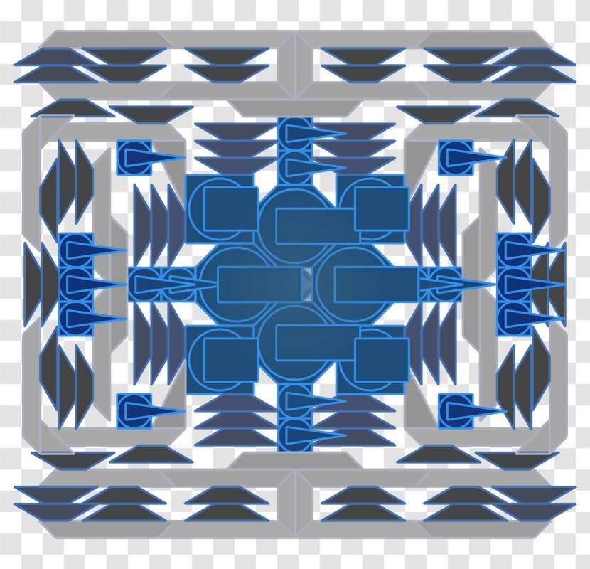 Cobalt Blue Pattern - Symmetry - Khanda Transparent PNG