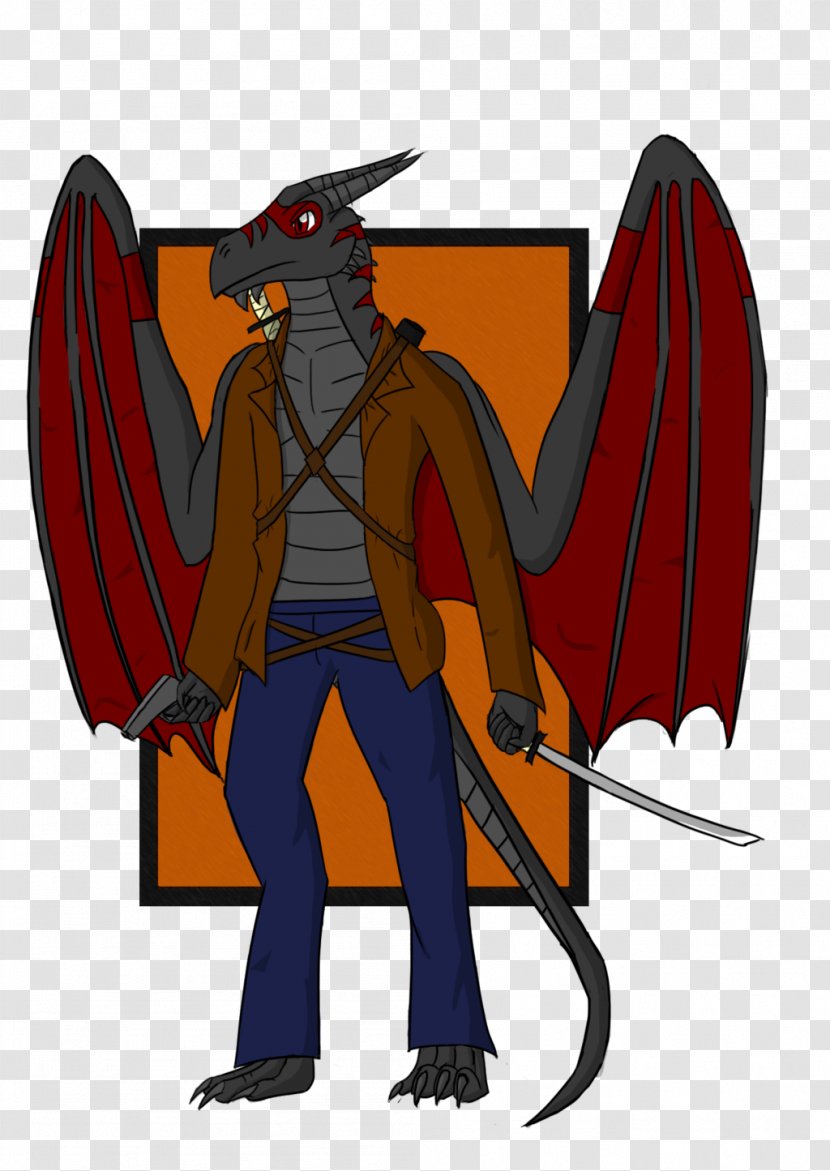 Animated Cartoon Illustration Demon - Fictional Character Transparent PNG