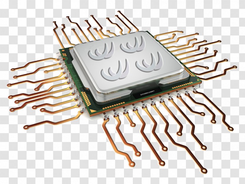 Central Processing Unit Multi-core Processor Integrated Circuits & Chips Manufacturing Execution System Transparent PNG