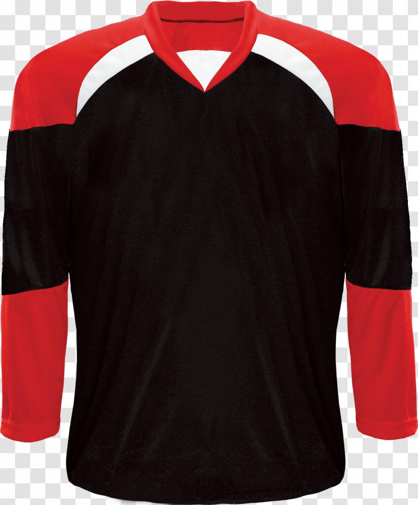 T-shirt Hockey Jersey Ice Sock - Sportswear Transparent PNG