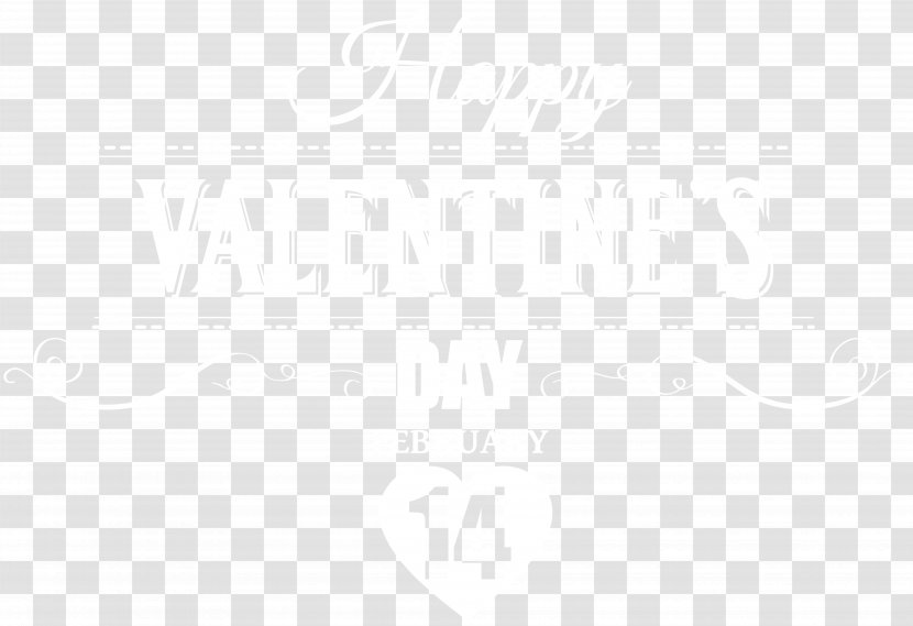 Black And White Point Angle Pattern - Monochrome - Happy Valentine's Day PNG Transparent Clip Art Image Transparent PNG
