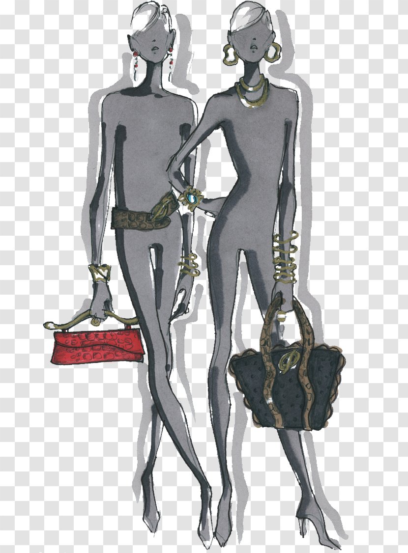 Fashion Illustration Art Design Costume - Skeleton - Hills Transparent PNG