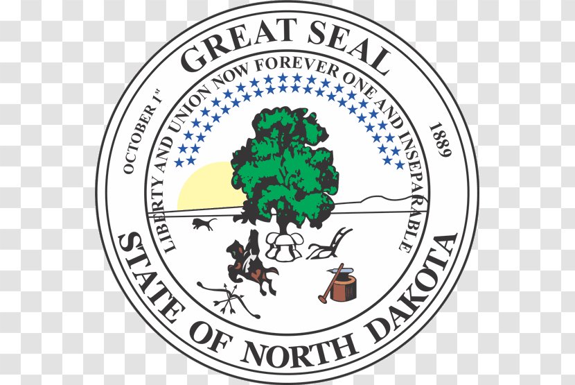 Seal Of North Dakota Ohio Flag U.S. State - Sealed Vector Transparent PNG