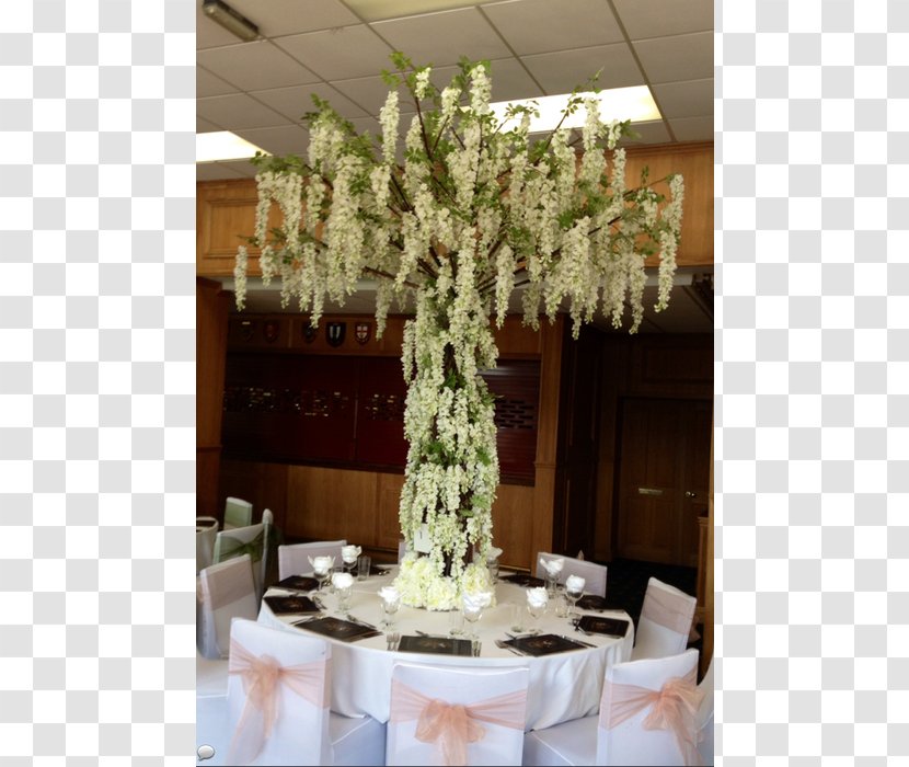Flower Centrepiece Tree Table Wedding - Wisteria Transparent PNG