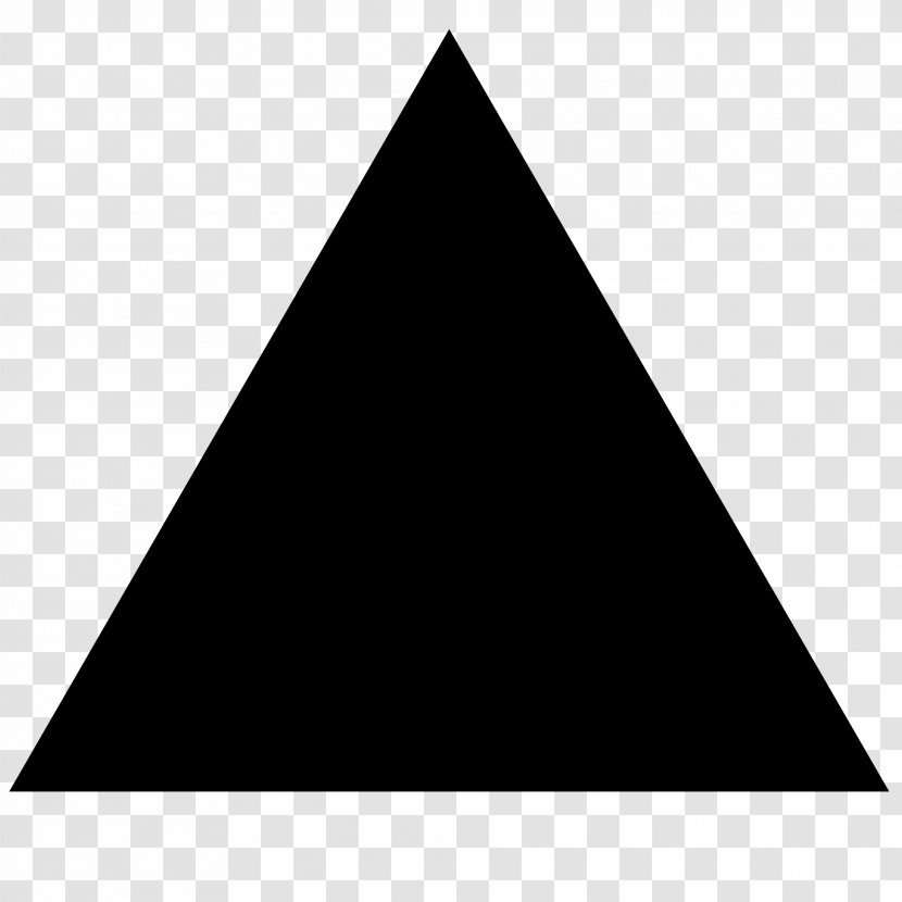 Black Triangle Pyramid Shape Clip Art - Geometric Transparent PNG