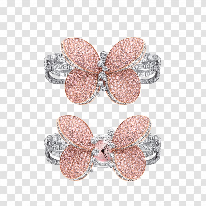 Jewellery Graff Diamonds Pink Earring - Silver Transparent PNG