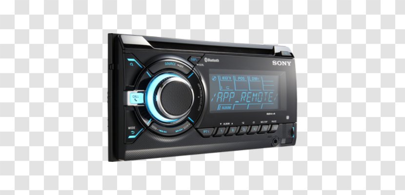 Vehicle Audio Sony WX-GT90BT Corporation Automotive Head Unit ISO 7736 - Truck Speakers Mp3 Transparent PNG