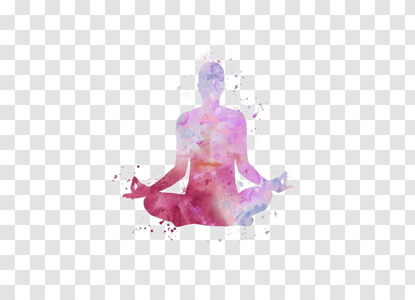 Hot Yoga Lotus Position Beginner Art - Printmaking Transparent PNG