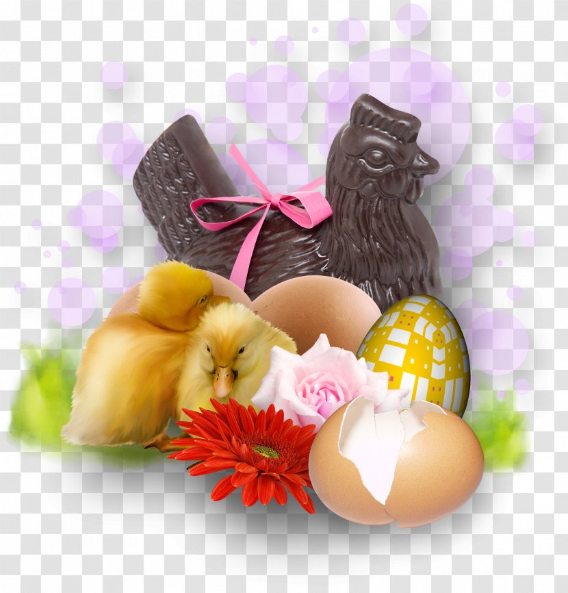 Easter Bunny Chicken Egg Drop Soup Eggshell - Poussin - A Large Collection Of Eggs Transparent PNG