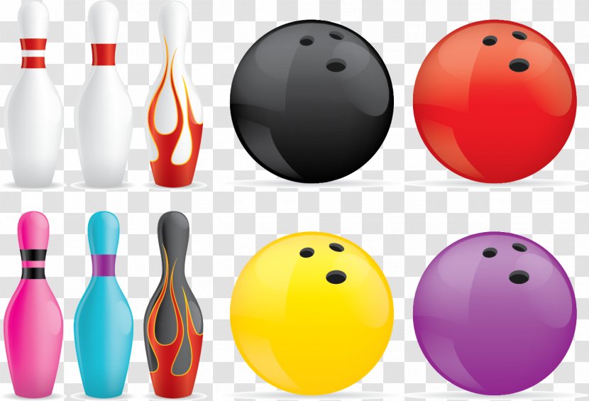 Bowling Pin Ten-pin Ball - Tenpin - Vector Transparent PNG