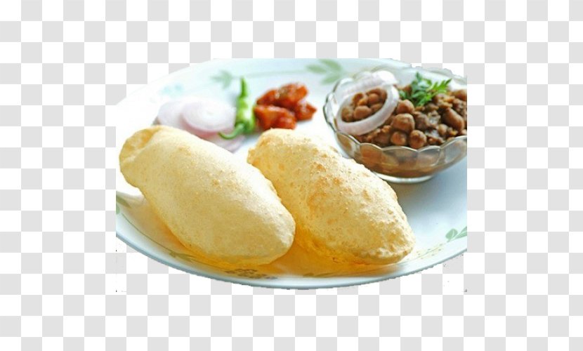 Bhatoora Chole Bhature Chana Masala Punjabi Cuisine Puri - Indian - Breakfast Transparent PNG