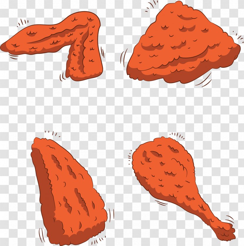 Fried Chicken Buffalo Wing Junk Food Fast - Frying - Wings Transparent PNG