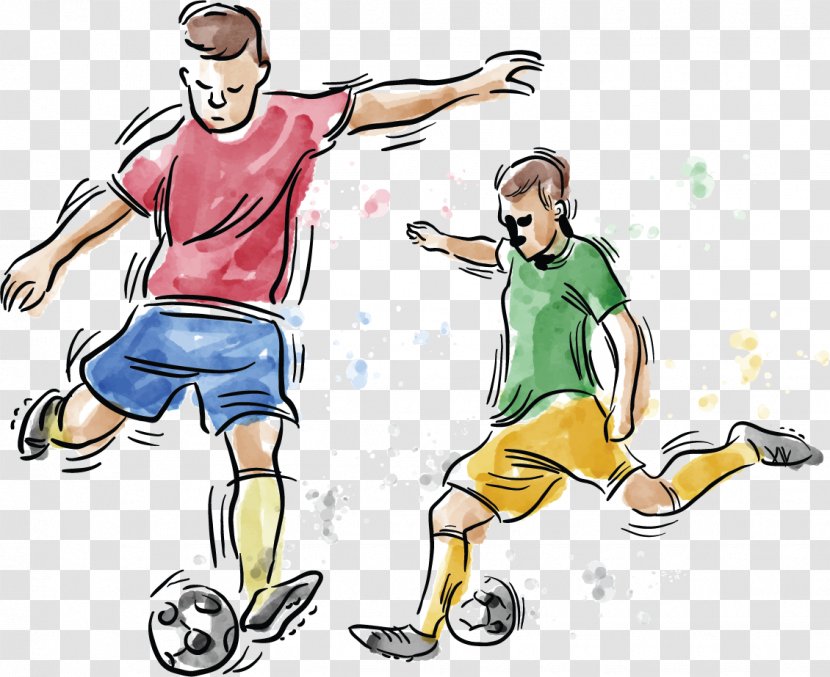 Football Player Sport American - Sports Equipment - Watercolor Transparent PNG