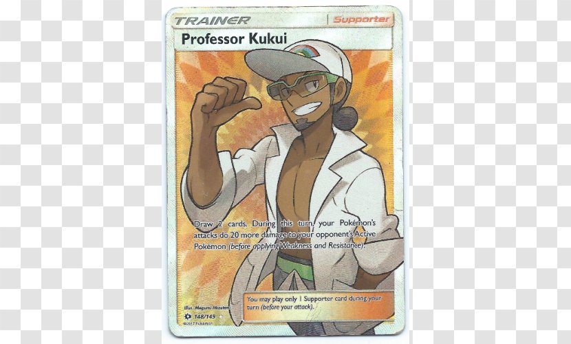 Pokémon Sun And Moon Ultra Trading Card Game Art Professor Kukui - Pok%c3%a9mon - Pokemon Transparent PNG
