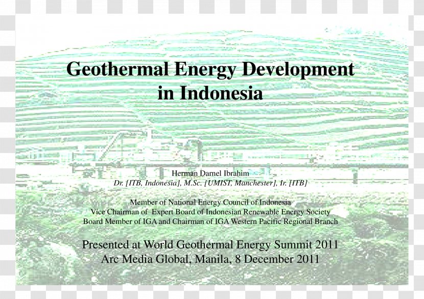 Geothermal Power In Indonesia Energy Business - Text Transparent PNG