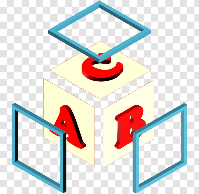 Toy Block Drawing Isometric Projection Clip Art - Alphabet Transparent PNG