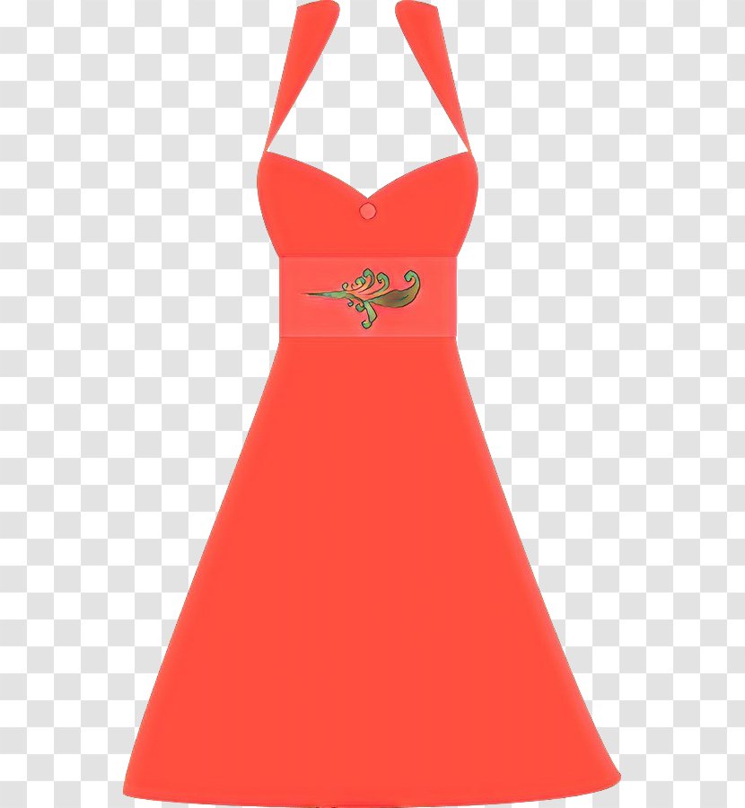Orange - Aline - Gown Transparent PNG