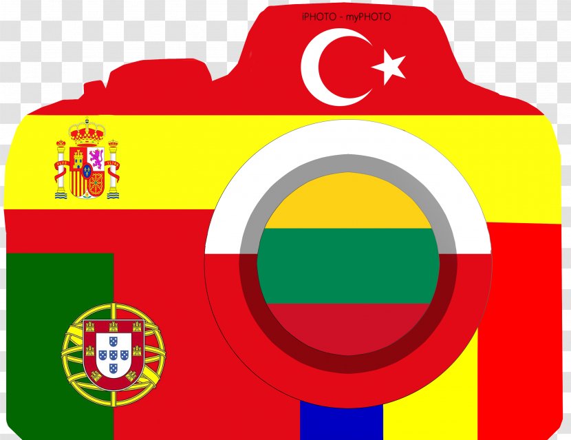 Flag Of Portugal Spain Transparent PNG