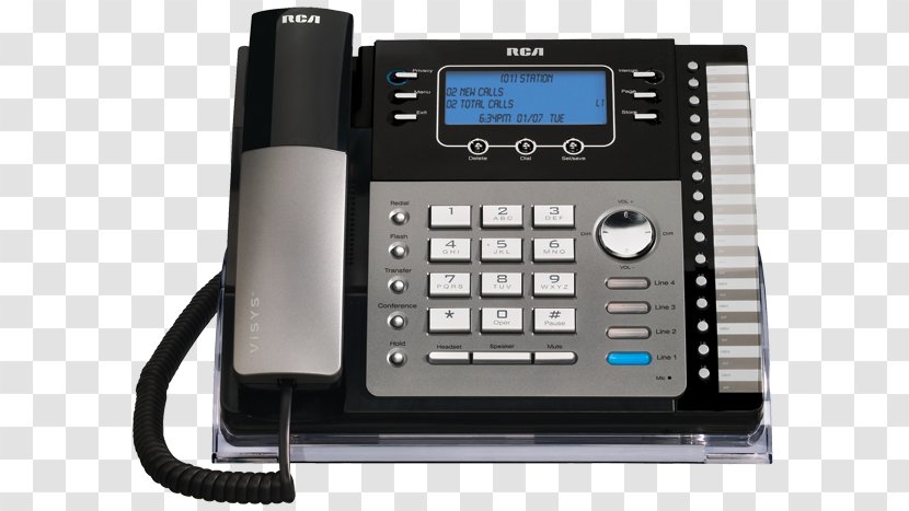RCA ViSYS 25425RE1 25424RE1 Telephone Home & Business Phones Speakerphone - Telephony - Office Phone Transparent PNG