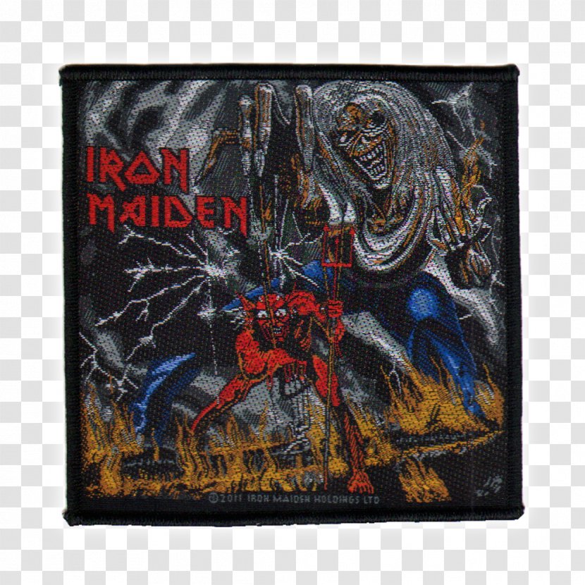 The Number Of Beast Iron Maiden Embroidered Patch Killers Phonograph Record - Flower - Eddie Transparent PNG