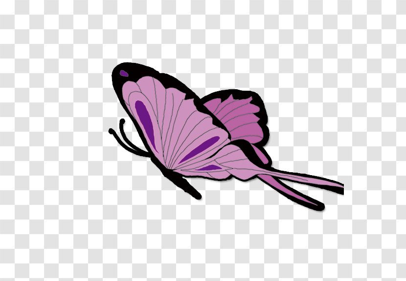 Monarch Butterfly Computer File - Purple - Pink Transparent PNG