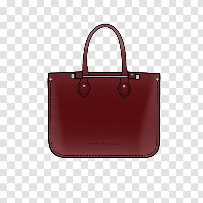 Tote Bag Chanel Earring Leather Handbag - Rachel Zoe - Oxblood Red Transparent PNG