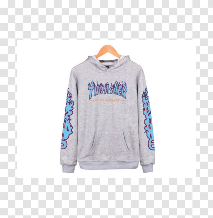 Hoodie T-shirt Thrasher Clothing Sweater - Bluza Transparent PNG