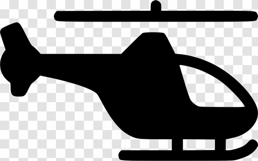 Airplane Aircraft Helicopter Clip Art - Black And White Transparent PNG
