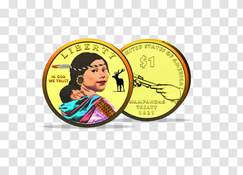 Sacagawea Philadelphia Mint United States Dollar Font Transparent PNG
