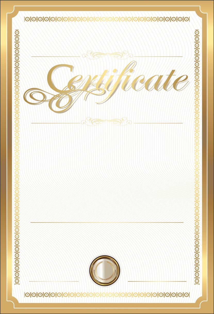 Paper Academic Certificate Gold Clip Art - Product - Template Image Transparent PNG