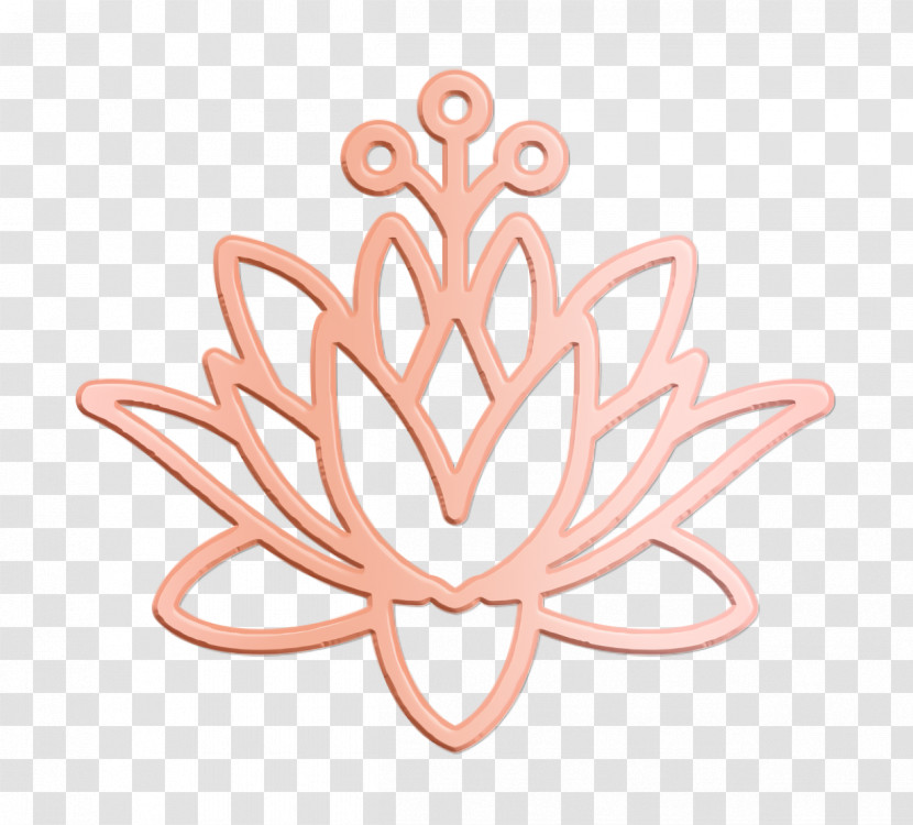 Lotus Icon Flower Icon China Icon Transparent PNG