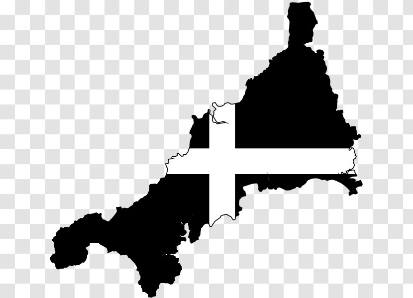 St Ives Mevagissey Map Cornish - Monochrome - Help Others Elements Transparent PNG