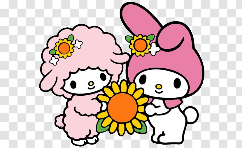 My Melody Hello Kitty Wish Birthday Clip Art - Floral Design Transparent PNG