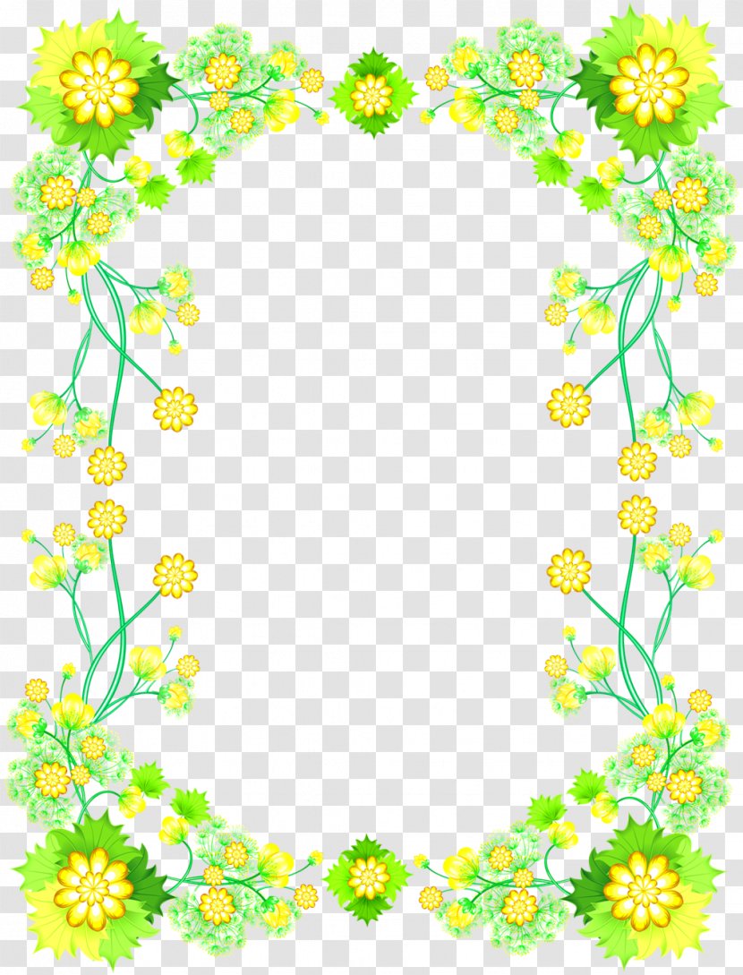 Cut Flowers Floral Design Floristry - Symmetry - Yellow Frame Transparent PNG
