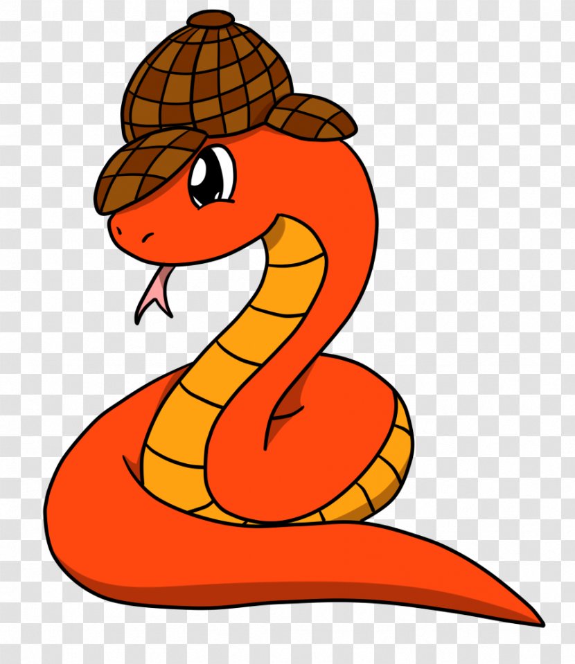Snakes Clip Art Cartoon Detective - Serpent - Badger Transparent PNG