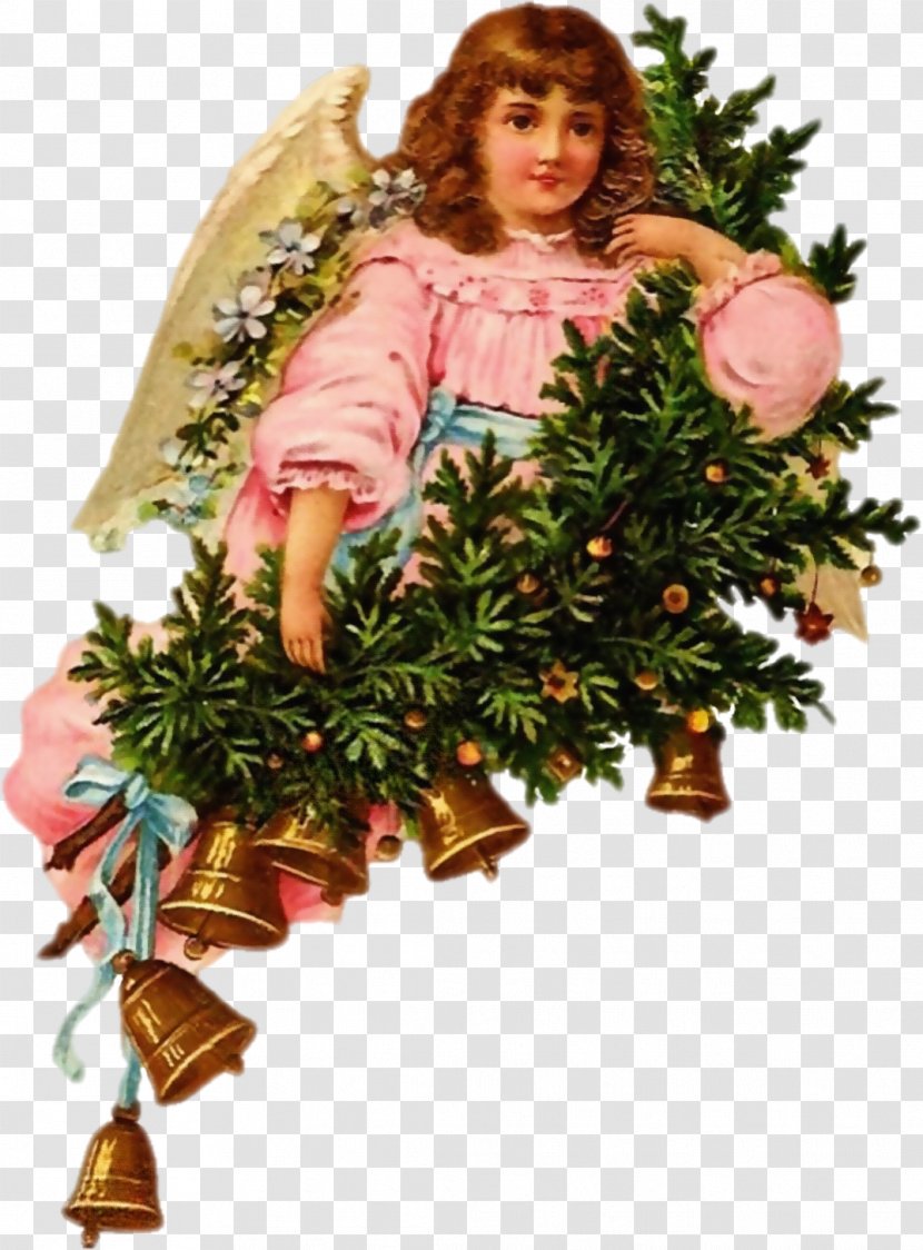 Angel Christmas Tree Cherub Bokmärke Transparent PNG