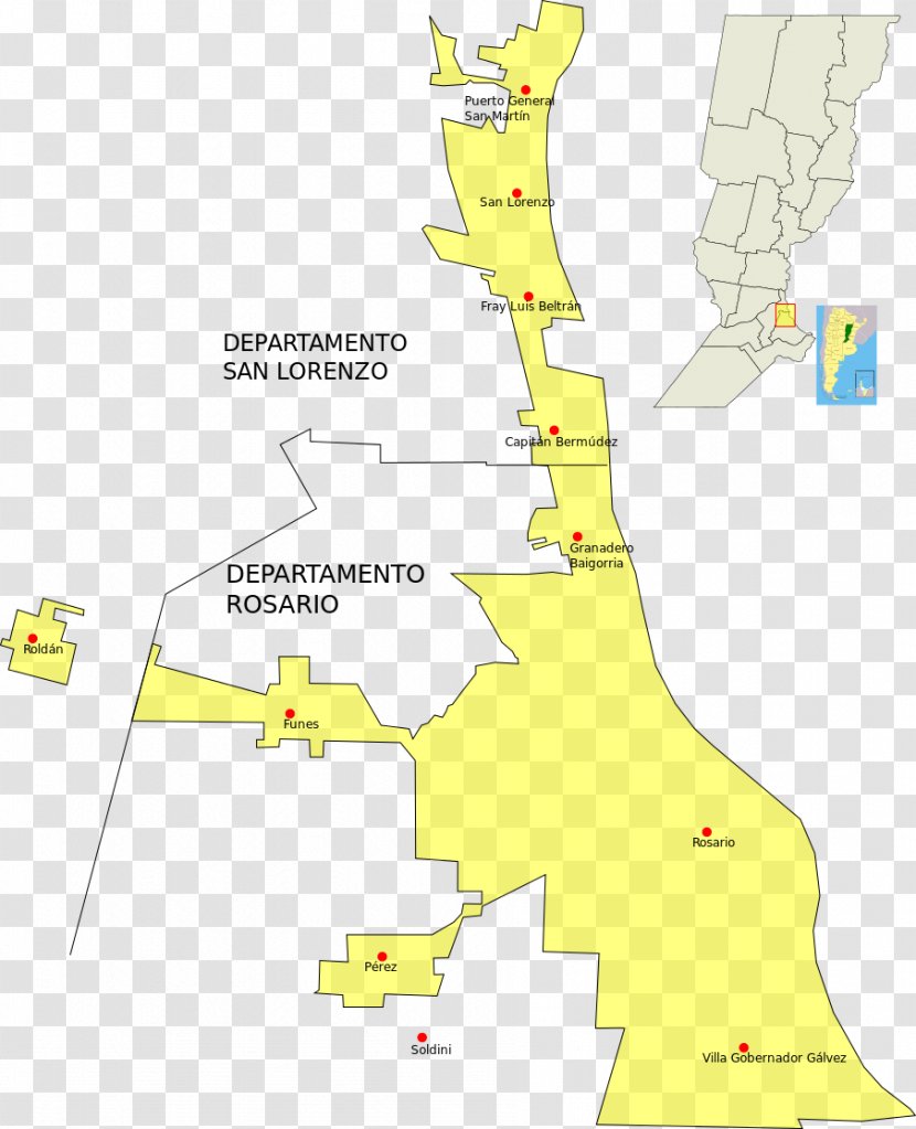Map Instituto Universitario Del Gran Rosario Departamento Metropolitan Area Wikipedia - Wiki Transparent PNG