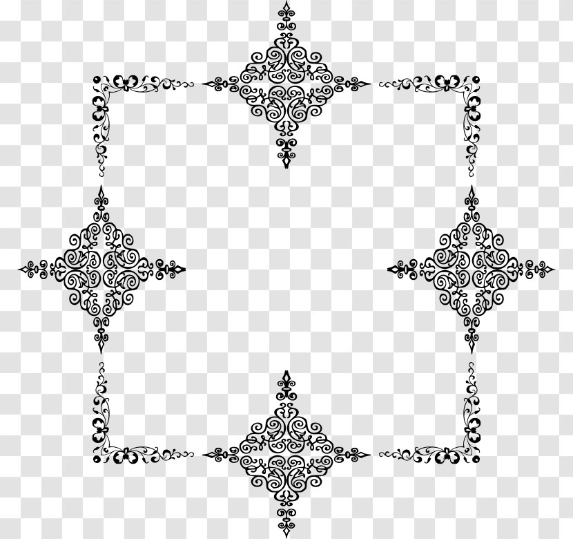 Borders And Frames Clip Art - Symmetry - Elegant Frame Transparent PNG