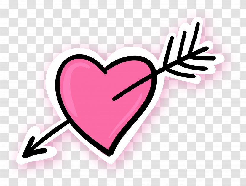 Arrow Through The Heart Pink Blue - Tree - Earth Pattern Transparent PNG