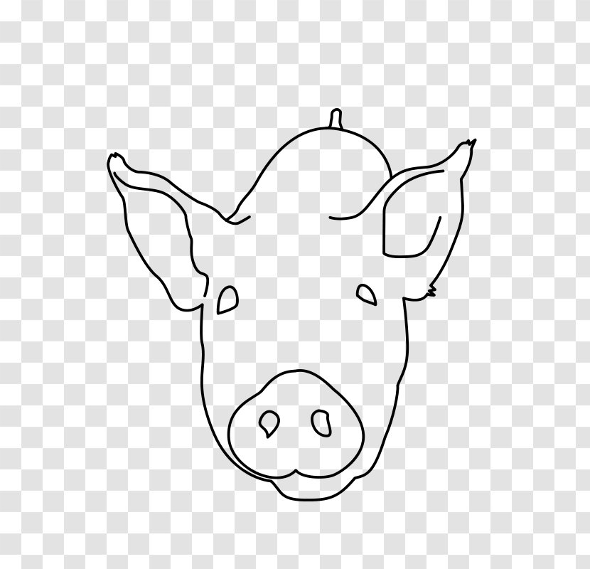 Pig Drawing Clip Art - Snout Transparent PNG