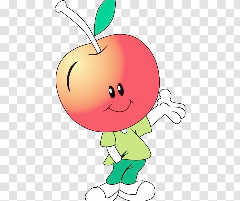 Cartoon Fruit Apple Auglis - Computer Software - Lovely Transparent PNG
