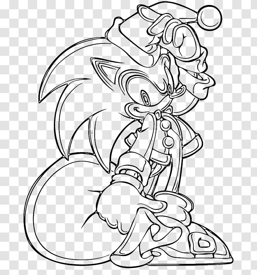 Sonic Colors Rouge The Bat Knuckles Echidna Coloring Book - Silhouette - Periwinkle Transparent PNG