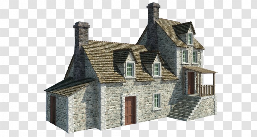House Building Cottage - 3d Rendering Transparent PNG